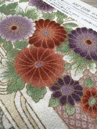 KKP2338-D-KIKUSUI Futako Chirimen Kikusui[Tessile / Tessuto] Uni Textile(Komon Studio) Foto secondaria