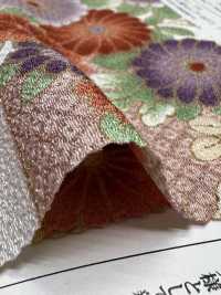KKP2338-D-KIKUSUI Futako Chirimen Kikusui[Tessile / Tessuto] Uni Textile(Komon Studio) Foto secondaria