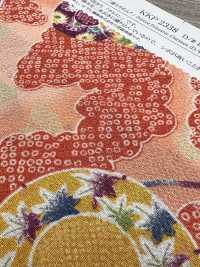 KKP2338-D-SIKITUZUMI Futago Chirimen Shiki Tamburo[Tessile / Tessuto] Uni Textile(Komon Studio) Foto secondaria