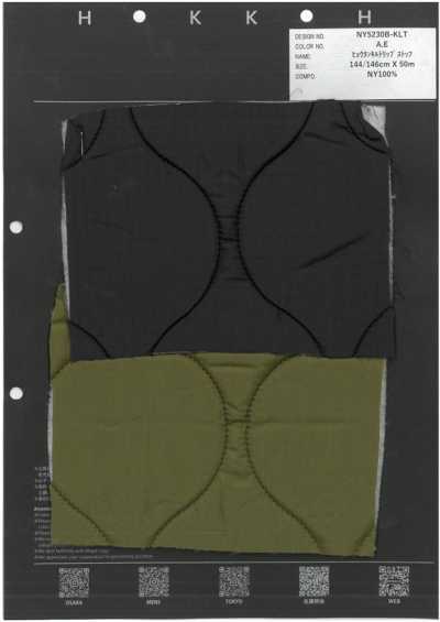 NY5230B-KLT Ripstop trapuntato a zucca
