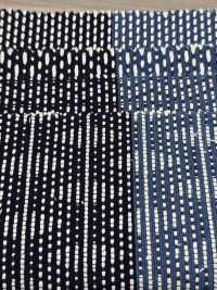 KATSUO-SASHI Sashiko A Righe Bonito[Tessile / Tessuto] HOKKOH Sottofoto