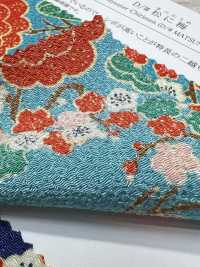 KKP2338-D-MATUNIUME Futako Chirimen Pino E Prugna[Tessile / Tessuto] Uni Textile(Komon Studio) Foto secondaria