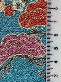 KKP2338-D-MATUNIUME Futako Chirimen Pino E Prugna[Tessile / Tessuto] Uni Textile(Komon Studio) Foto secondaria