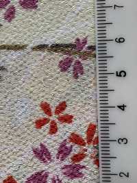 KKP2338-D-KUSAZAKURA Futako Chirimen Kusa-zakura[Tessile / Tessuto] Uni Textile(Komon Studio) Foto secondaria