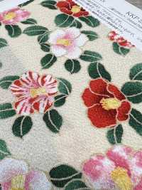 KKP2338-D-MTSUBAKI Futako Chirimen Miyako Tsubaki[Tessile / Tessuto] Uni Textile(Komon Studio) Foto secondaria