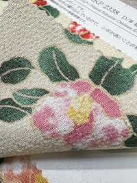 KKP2338-D-MTSUBAKI Futako Chirimen Miyako Tsubaki[Tessile / Tessuto] Uni Textile(Komon Studio) Foto secondaria