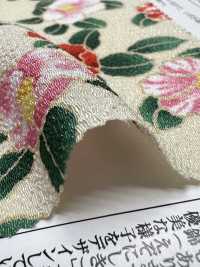 KKP2338-D-MTSUBAKI Futako Chirimen Miyako Tsubaki[Tessile / Tessuto] Uni Textile(Komon Studio) Foto secondaria