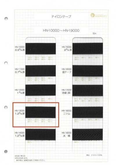 HN-13000 Nastro in nylon