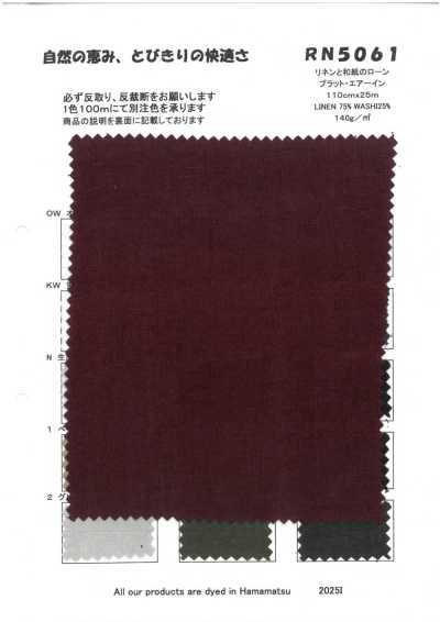 RN5061 Lino e washi batista Pratt Airin