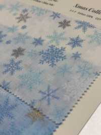 DX10363L Tessuto Natalizio Con Motivo A Fiocco Di Neve Grande Handworks*Fabric® Lawn[Tessile / Tessuto] VANCET Sottofoto