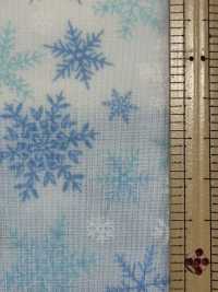 DX10363S Tessuto Natalizio Con Motivo A Fiocco Di Neve Grande Handworks*Fabric® Lawn[Tessile / Tessuto] VANCET Sottofoto