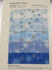 DX10363S Tessuto Natalizio Con Motivo A Fiocco Di Neve Grande Handworks*Fabric® Lawn[Tessile / Tessuto] VANCET Sottofoto