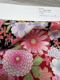 850584 Peonia Lussuosa Con Motivo Giapponese Hanagold[Tessile / Tessuto] VANCET Sottofoto
