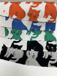 850575 Gatto E Chidori In Cotone Oxford Non Sbiancato[Tessile / Tessuto] VANCET Sottofoto