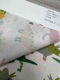 850579 Cotone Oxford Non Sbiancato, Caldo Dinosauro[Tessile / Tessuto] VANCET Sottofoto