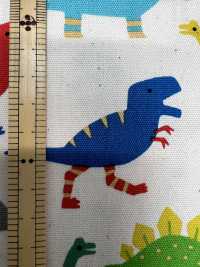850579 Cotone Oxford Non Sbiancato, Caldo Dinosauro[Tessile / Tessuto] VANCET Sottofoto