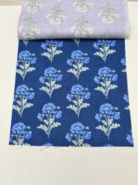 850573 SEVENBERRY® Lawn Cotone Non Sbiancato Soleil Blue / Wildflower[Tessile / Tessuto] VANCET Sottofoto