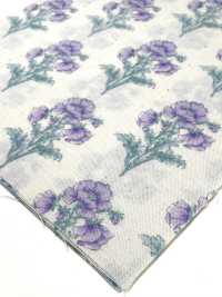 850573 SEVENBERRY® Lawn Cotone Non Sbiancato Soleil Blue / Wildflower[Tessile / Tessuto] VANCET Sottofoto