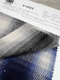 K-4022 Triplo Filato Twill Fuzzy On Play Check[Tessile / Tessuto] Tessuto Kuwamura Sottofoto
