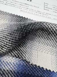 K-4022 Triplo Filato Twill Fuzzy On Play Check[Tessile / Tessuto] Tessuto Kuwamura Sottofoto