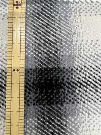 K-4022 Triplo Filato Twill Fuzzy On Play Check[Tessile / Tessuto] Tessuto Kuwamura Sottofoto