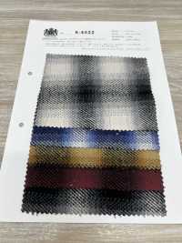 K-4022 Triplo Filato Twill Fuzzy On Play Check[Tessile / Tessuto] Tessuto Kuwamura Sottofoto