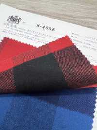 K-4995 8/1 Puffer Check Shaggy Fuzzy[Tessile / Tessuto] Tessuto Kuwamura Sottofoto