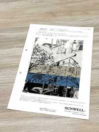 28117 Tela Di Lino Con Stampa Paesaggistica E Lavorazione Angel Soft[Tessile / Tessuto] SUNWELL Sottofoto