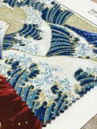 AP61901-DR Motivo Giapponese Dobby Glitter (Piegato A Metà)[Tessile / Tessuto] COSMO TEXTILE Sottofoto