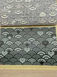 AP41903 FUKUFUKU Cat Dobby (Rotondo)[Tessile / Tessuto] COSMO TEXTILE Sottofoto