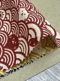 AP41903 FUKUFUKU Cat Dobby (Rotondo)[Tessile / Tessuto] COSMO TEXTILE Sottofoto