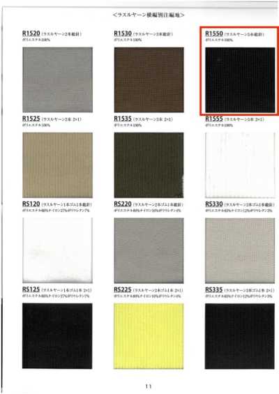 R1550 Filato Rib Raschel a 5 aghi Full Needle, larghezza 60 cm