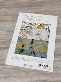 28118 Tela Di Lino Con Stampa Ad Acquerello E Lavorazione Angel Soft[Tessile / Tessuto] SUNWELL Sottofoto