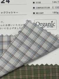 SBT-024 Finitura Lavata Mini Check Organica[Tessile / Tessuto] Tessuto Kuwamura Sottofoto