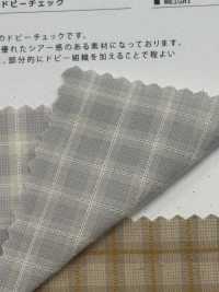 SBT-026 Dobby Check Organico[Tessile / Tessuto] Tessuto Kuwamura Sottofoto