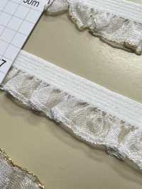 HW-3037 Balza In Organza Con Glitter Argento E Nastro Elastico[Cavo A Nastro] Nessun Nome Sottofoto