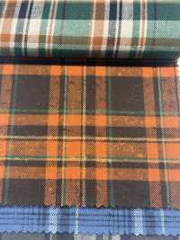 K-4031 Vintage Napped Twill Check (Stile Napped Fuzzy)[Tessile / Tessuto] Tessuto Kuwamura Sottofoto
