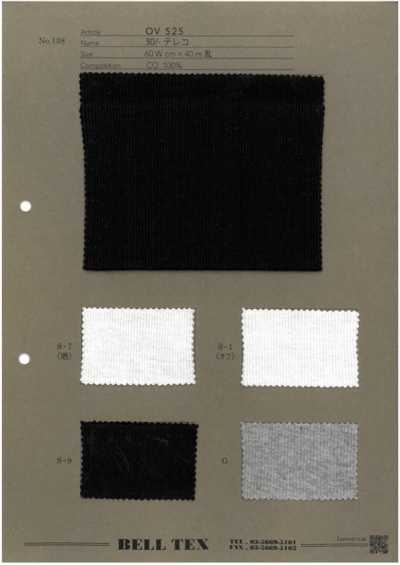 OV525 Tessuto a costine TERECO 30/-