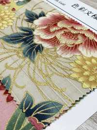 AP55901-DR Tessuto Satinato Con Motivo Colorato (Piegato A Metà)[Tessile / Tessuto] COSMO TEXTILE Sottofoto