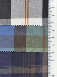 14394 Tessuto A Quadri In Tela Di Cotone Organico A 40 Fili, Finitura Craft Wash[Tessile / Tessuto] SUNWELL Sottofoto