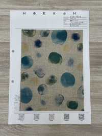 8026-790-4 Telaio In Lino Con Motivo A Pois[Tessile / Tessuto] HOKKOH Sottofoto