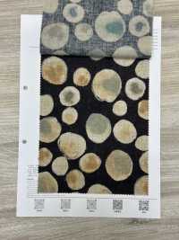 8026-790-4 Telaio In Lino Con Motivo A Pois[Tessile / Tessuto] HOKKOH Sottofoto