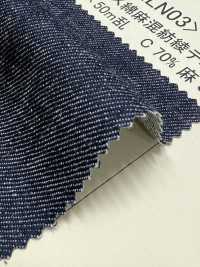 NLN03 Denim In Twill Di Lino Misto Lino Da 10 Once[Tessile / Tessuto] DUCK TEXTILE Sottofoto