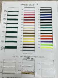 K-321 Cordino Piatto In Poliestere Tinto In Filo Extra Spesso[Cavo A Nastro] RIVER Sottofoto