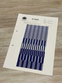 ST-9220 80/2 Striscia Blu[Tessile / Tessuto] Tessuto Kuwamura Sottofoto