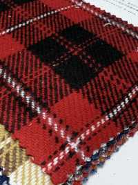 K-4028 Triplo Filato Twill Check Fuzzy[Tessile / Tessuto] Tessuto Kuwamura Sottofoto
