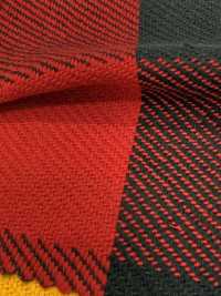 CH-6325 Triplo Filato Twill Block Check[Tessile / Tessuto] Tessuto Kuwamura Sottofoto