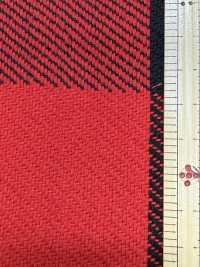 CH-6325 Triplo Filato Twill Block Check[Tessile / Tessuto] Tessuto Kuwamura Sottofoto