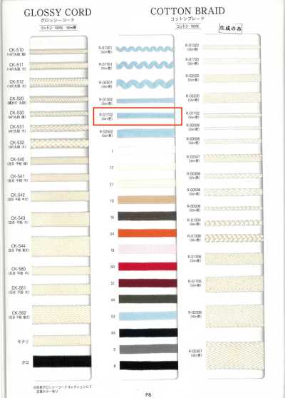 R-01702 Treccia in cotone