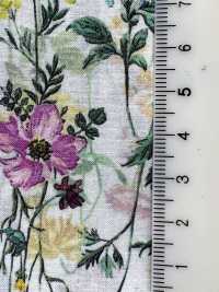 DP-5000-4 60 Fiori Verticali Fluenti Stampati Digitalmente Su Prato[Tessile / Tessuto] HOKKOH Sottofoto